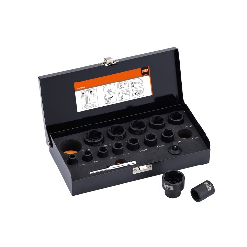 Krafthylssats 3/8"-1/2" mm BAHCO BWTSP16 skärande