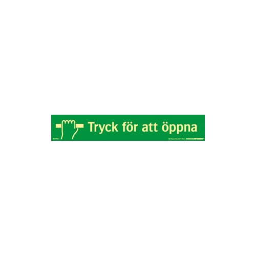 Skylt tryck för att öppna Supernova färgefterlysande