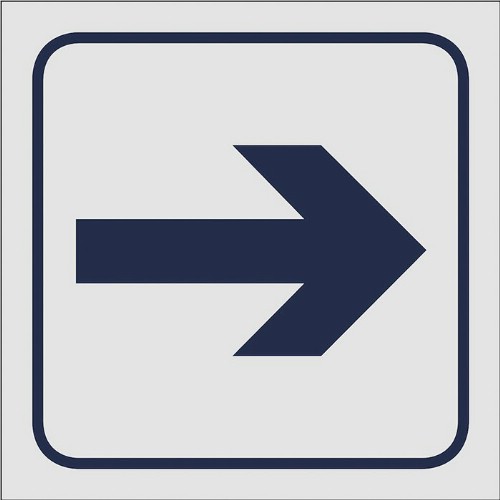 Skylt symbol pil