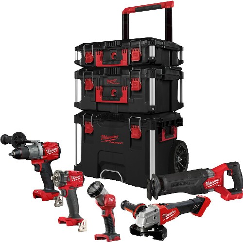 Kombipaket MILWAUKEE M18 FPP5B-0P 18 V utan batteri och laddare