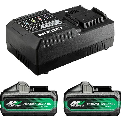 Laddare- och batteripaket HIKOKI 2x36 V MultiVolt