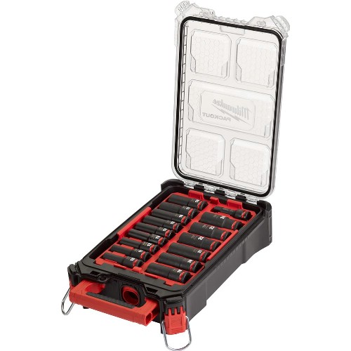 Krafthylssats 1/2" mm MILWAUKEE Shockwave P16 Packout