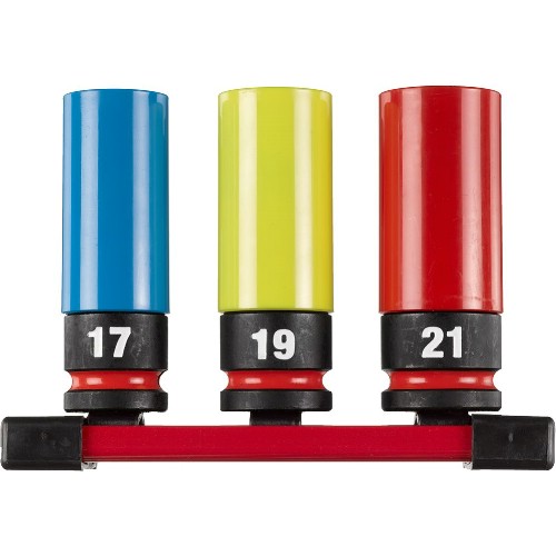 Hjulmutterhylssats 1/2" mm MILWAUKEE Shockwave Impact Duty