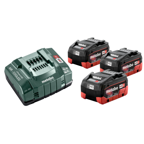 Laddare- och batteripaket METABO 3x5,5Ah LiHD